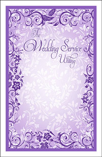 Wedding Program Cover Template 11B - Graphic 6